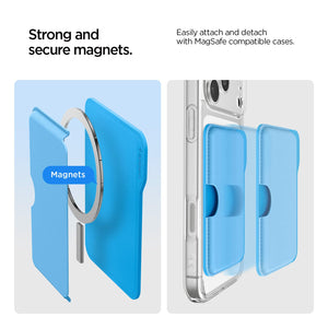Spigen Caseology Folder Pop MagFit 3-Card Wallet - Sky Blue - image 5