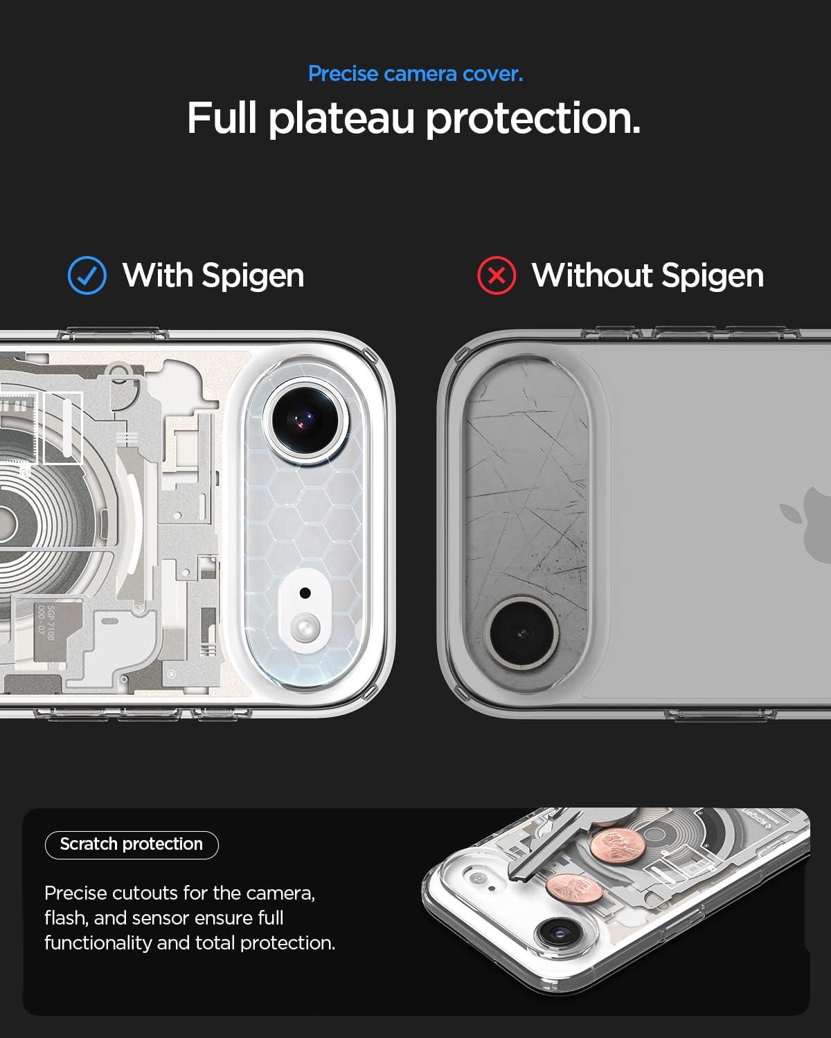 Spigen iPhone Air Case – Ultra Hybrid Zero One (MagFit) - Zero One Natural Titanium