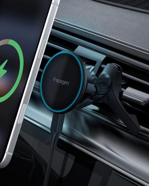 Spigen Essential MagFit Qi2 Air Vent Car Charger - Black - image 1