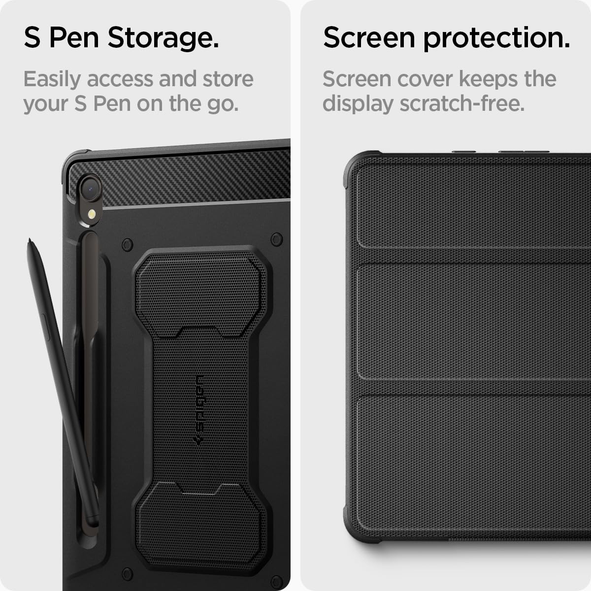 Spigen Galaxy Tab S9 (2023) Case - Rugged Armor Pro - Black - image 6