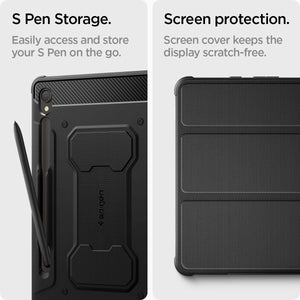 Spigen Galaxy Tab S9 (2023) Case - Rugged Armor Pro - Black - image 6
