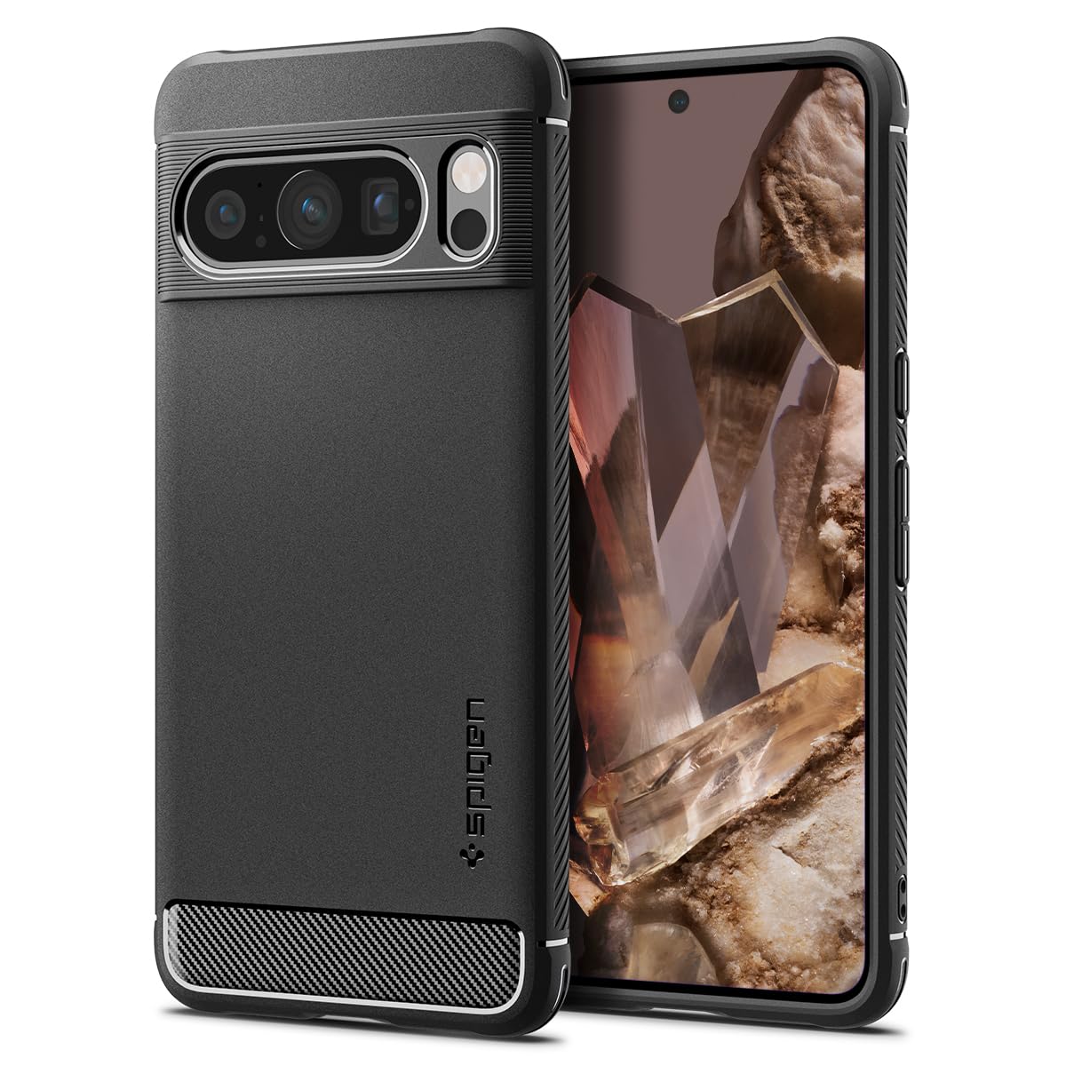 Spigen Rugged Armor Google Pixel 8 Pro Phone Case - Matte Black - image 1