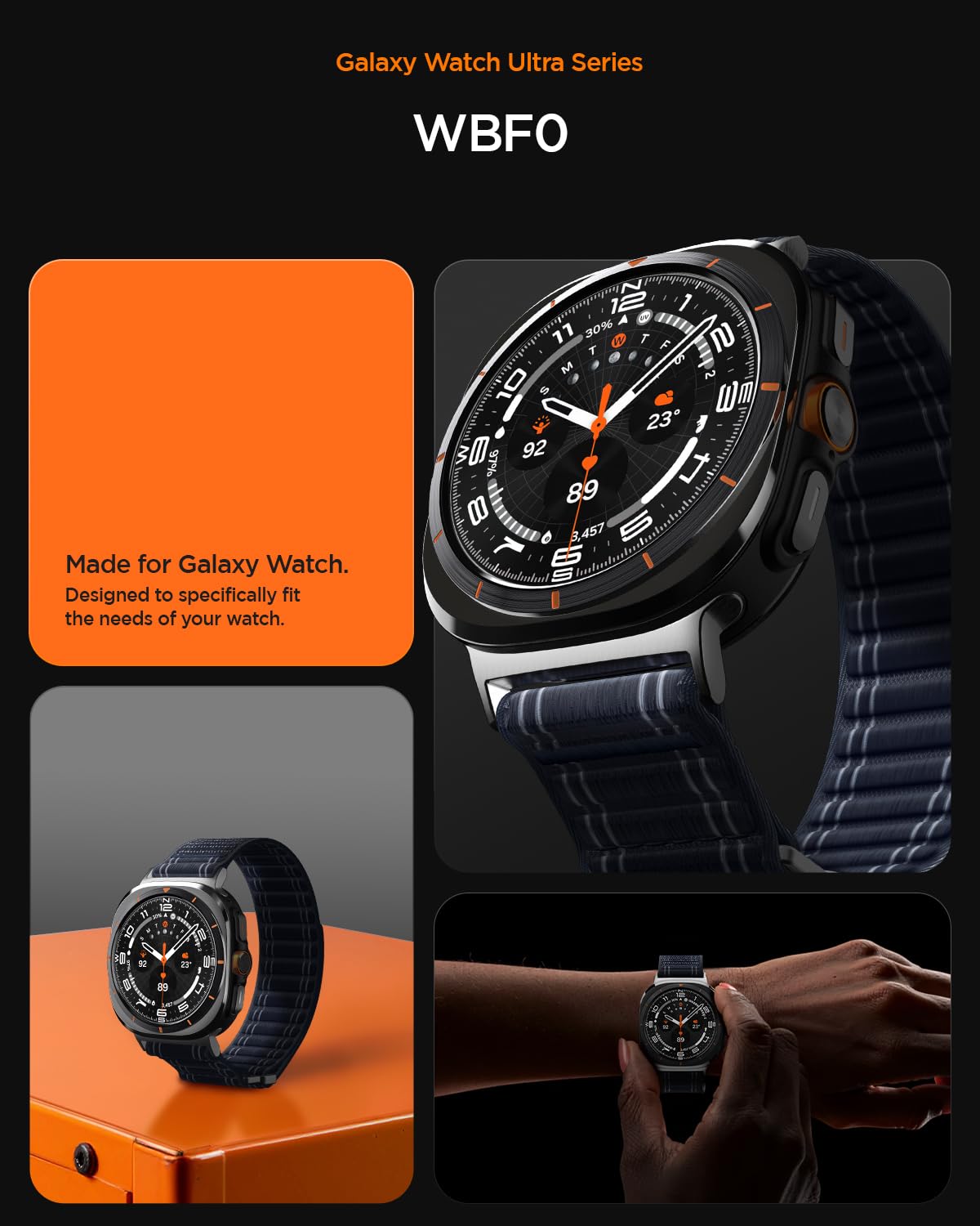 Spigen Galaxy Watch Ultra 2 & Ultra 47mm Band - WBF0 - Navy - image 3