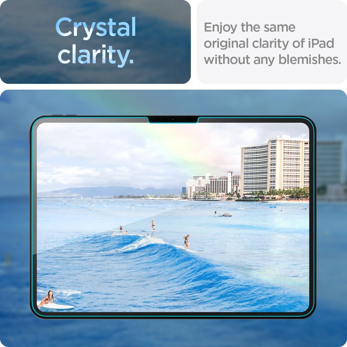 Spigen iPad Pro 11" (M5/M4) Screen Protector – Glas.tR EZ Fit Series (2 Pack)