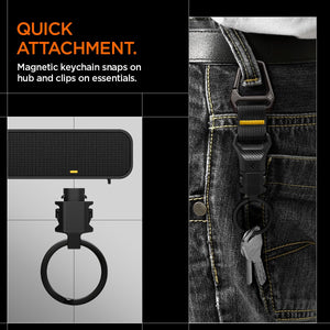 Spigen Life Magnetic Key Holder Hub with Carabiner - Black - image 3