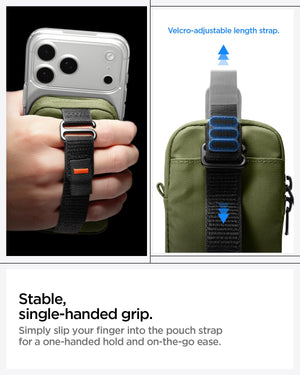 Spigen Tintap Zip MagFit Organizer Pouch - Olive Green - image 5