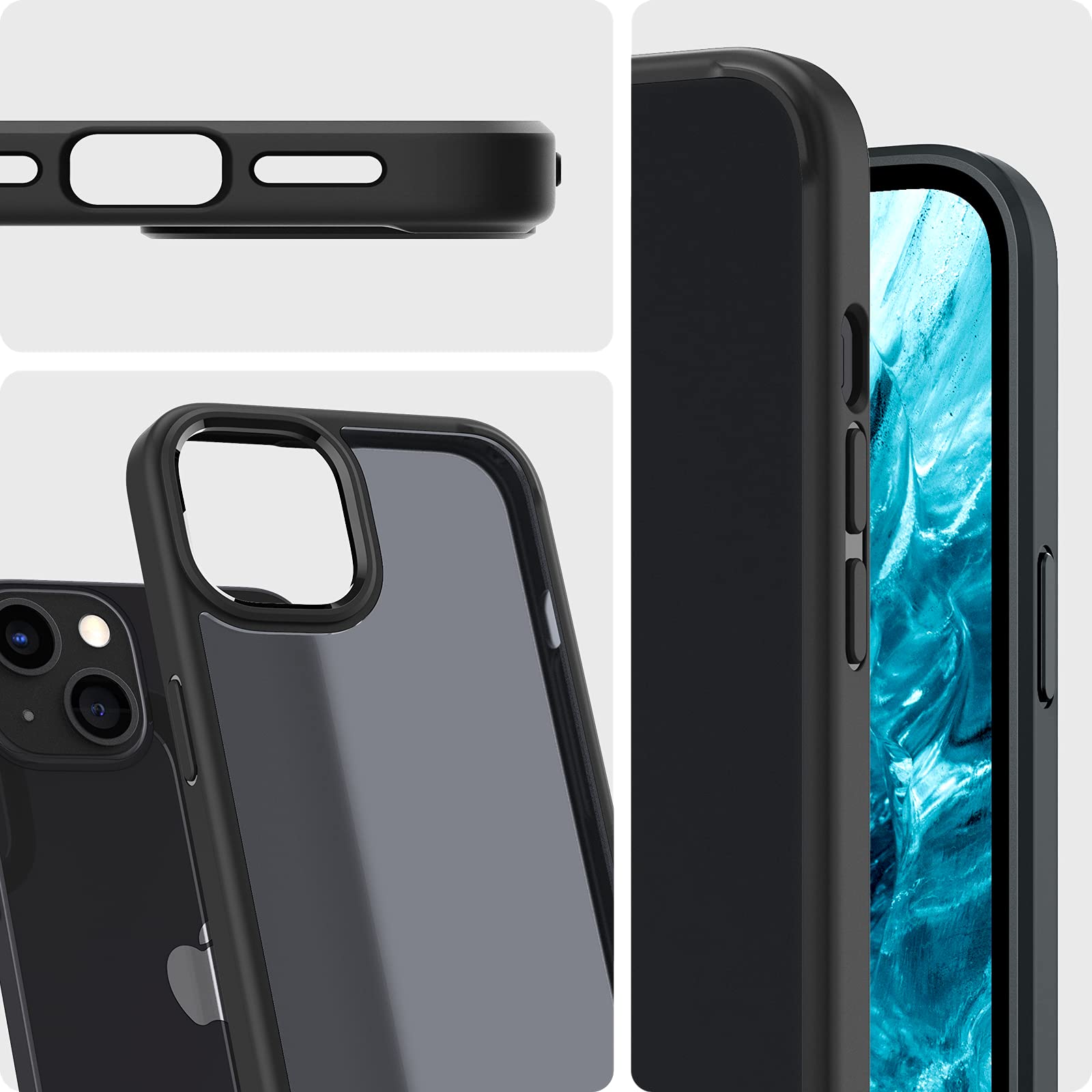 Spigen iPhone 13 Mini Case Ultra Hybrid - Frost Black - image 3