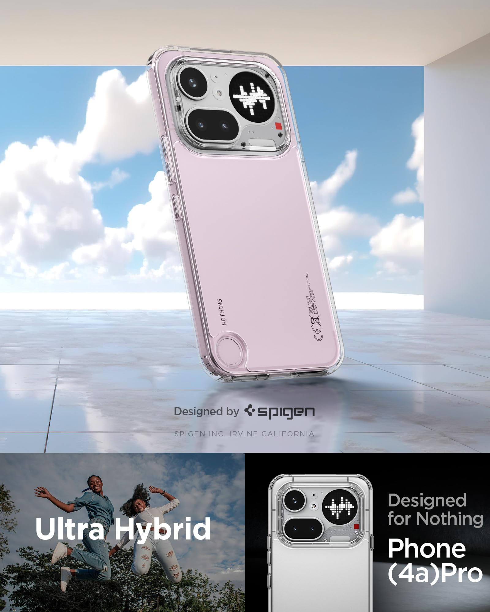 Spigen Nothing Phone 4a Pro Case - Ultra Hybrid - Crystal Clear - image 2
