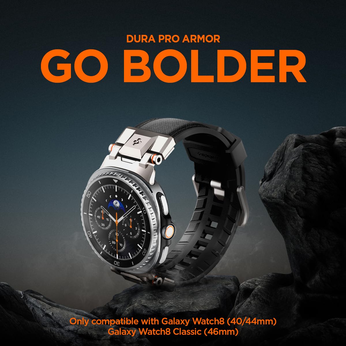 Spigen Galaxy Watch 8 Band - DuraPro Armor - Black - image 2