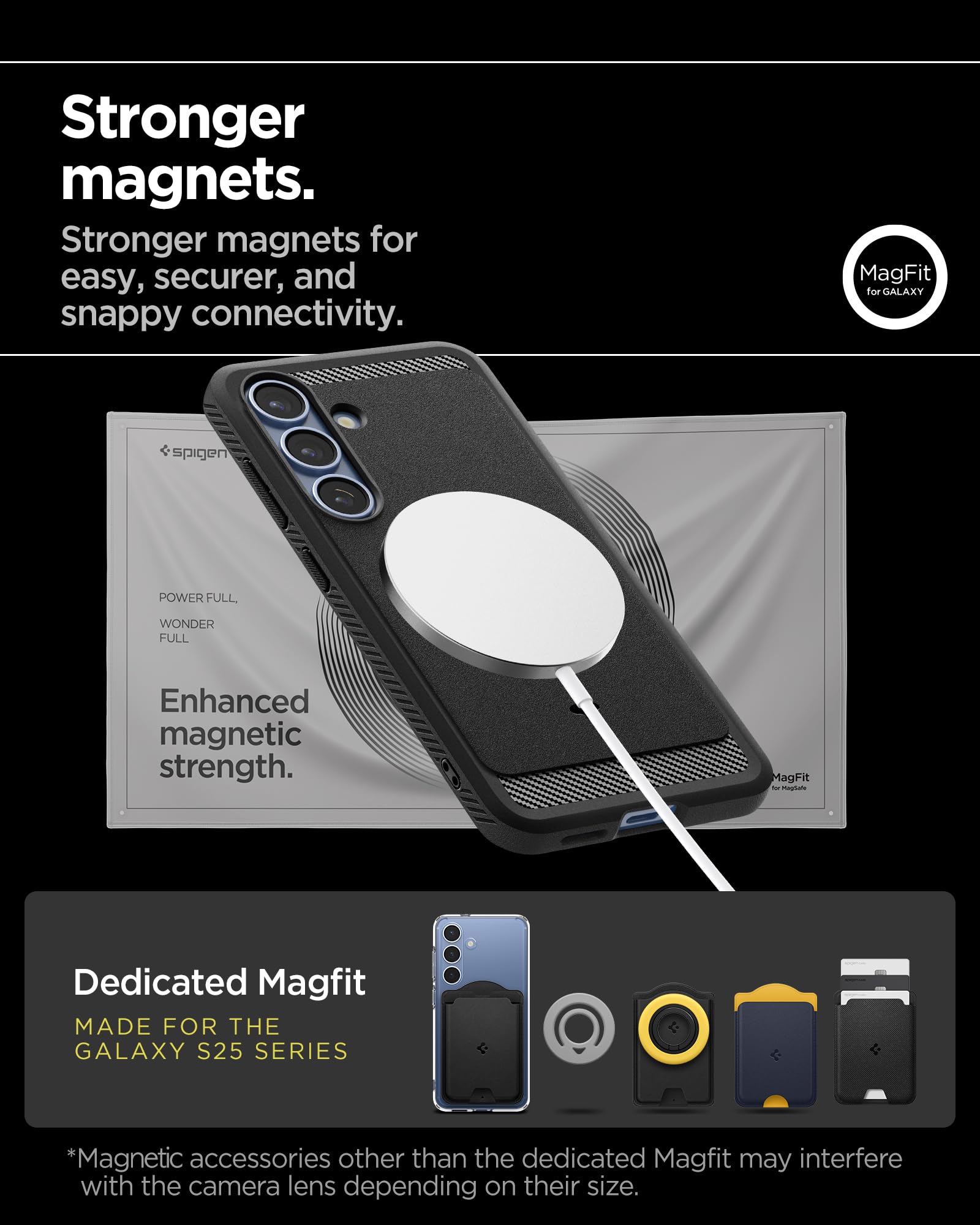 Spigen Galaxy S25 Plus Case - Rugged Armor MagFit - Matte Black - image 7