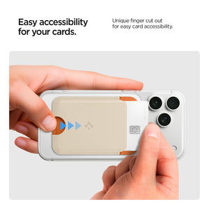 Spigen Caseology Nano Pop MagFit 2-Card Wallet - Orange Beige - image 6