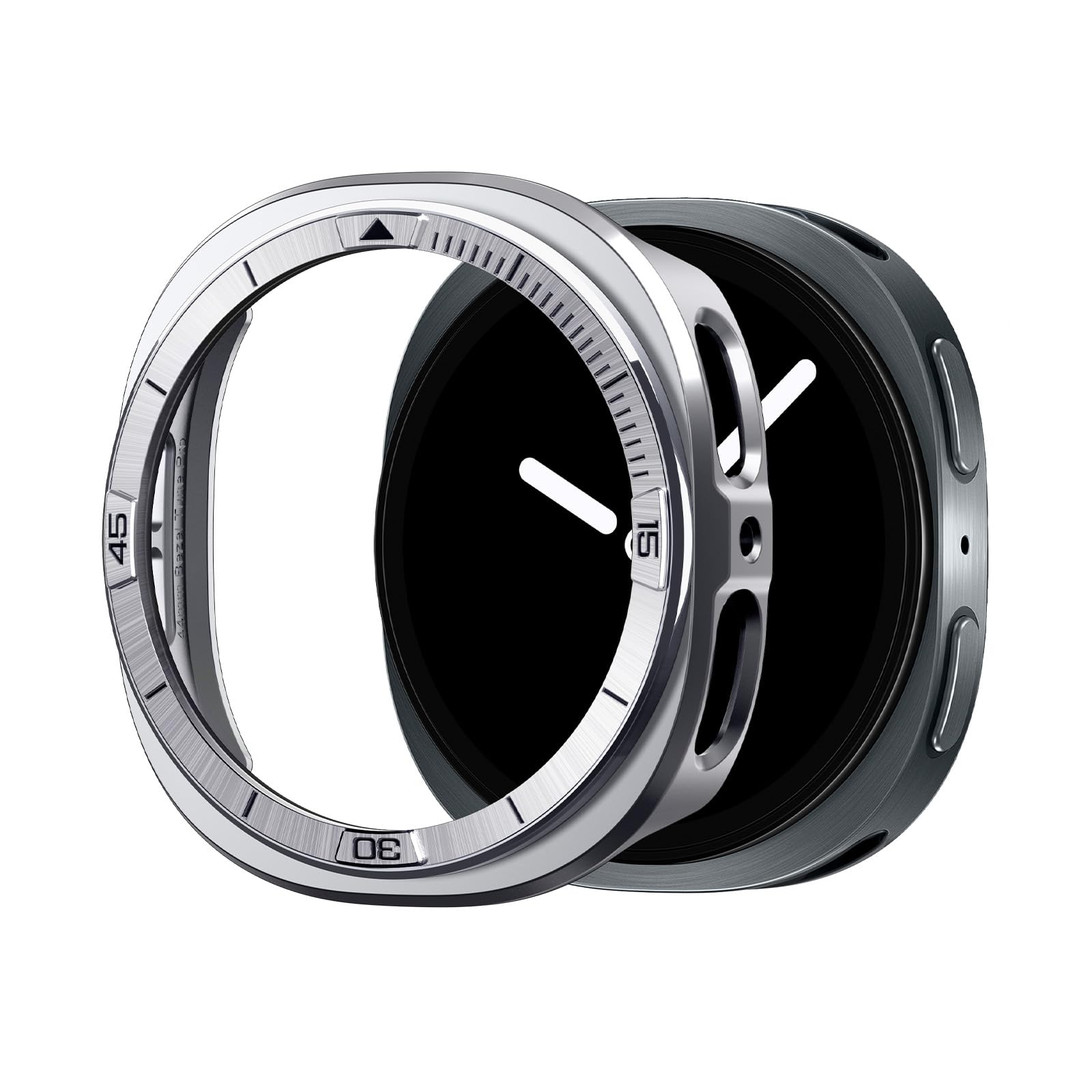 Spigen Galaxy Watch 9 44mm Case - Bezel Tune Pro - Silver Pilot - image 1
