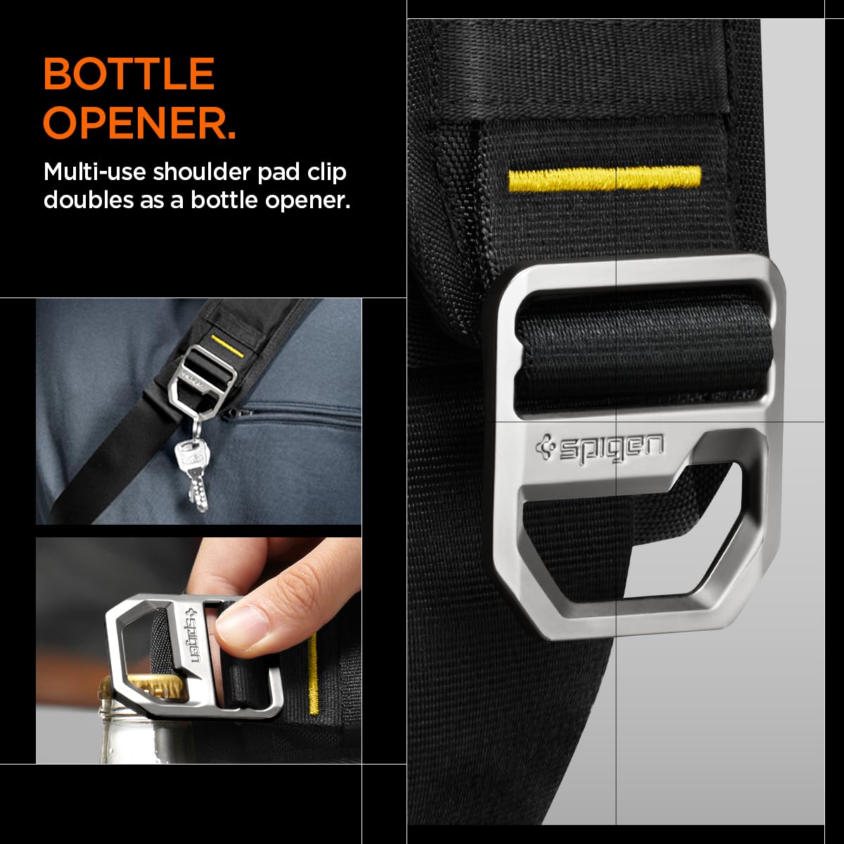 Spigen Klasden KD410 Handheld Gaming Sling Bag - Black - image 4