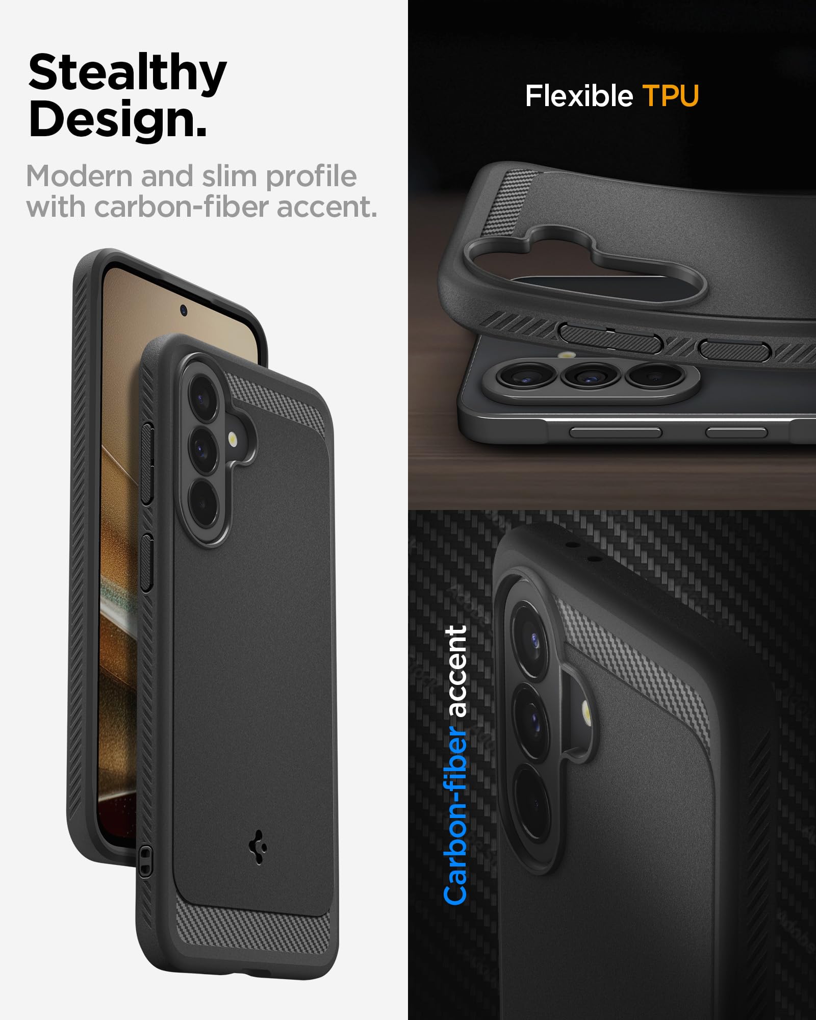 Spigen Galaxy A37 5G Case - Rugged Armor - Matte Black - image 7
