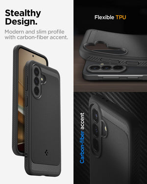 Spigen Galaxy A37 5G Case - Rugged Armor - Matte Black - image 7