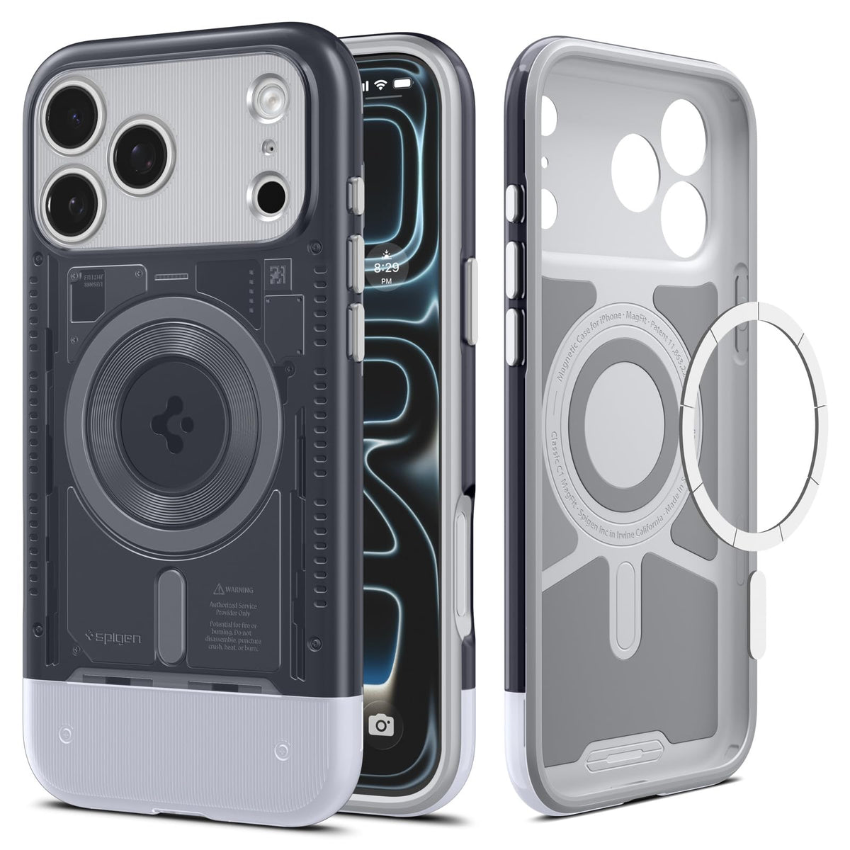 Spigen iPhone 17 Pro Case - Classic C1 (MagFit) - Graphite