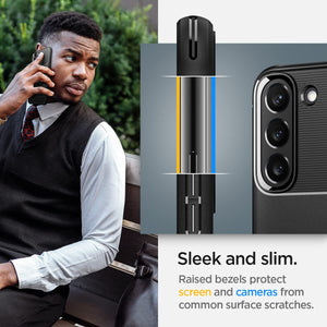 Spigen Rugged Armor Galaxy S22 Phone Case - Matte Black - image 6