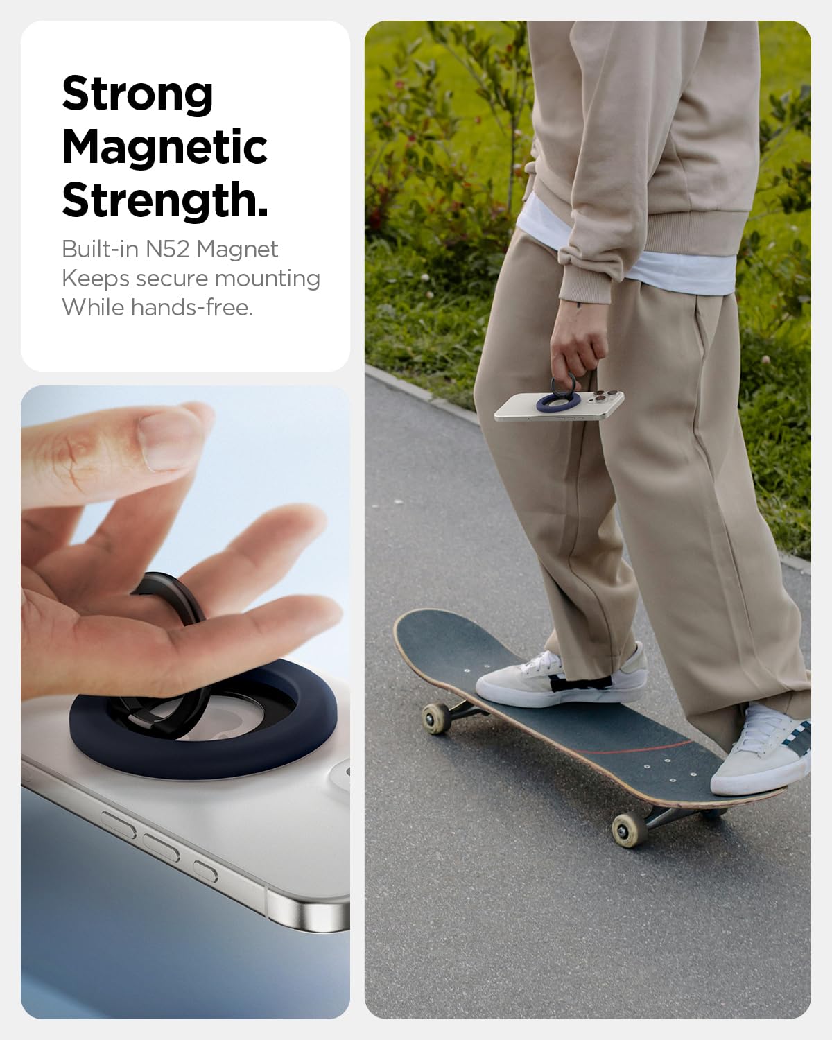 Spigen Nano Pop MagFit Phone Holder - Blueberry Navy - image 6