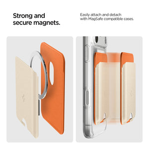 Spigen Caseology Nano Pop MagFit 2-Card Wallet - Orange Beige - image 5