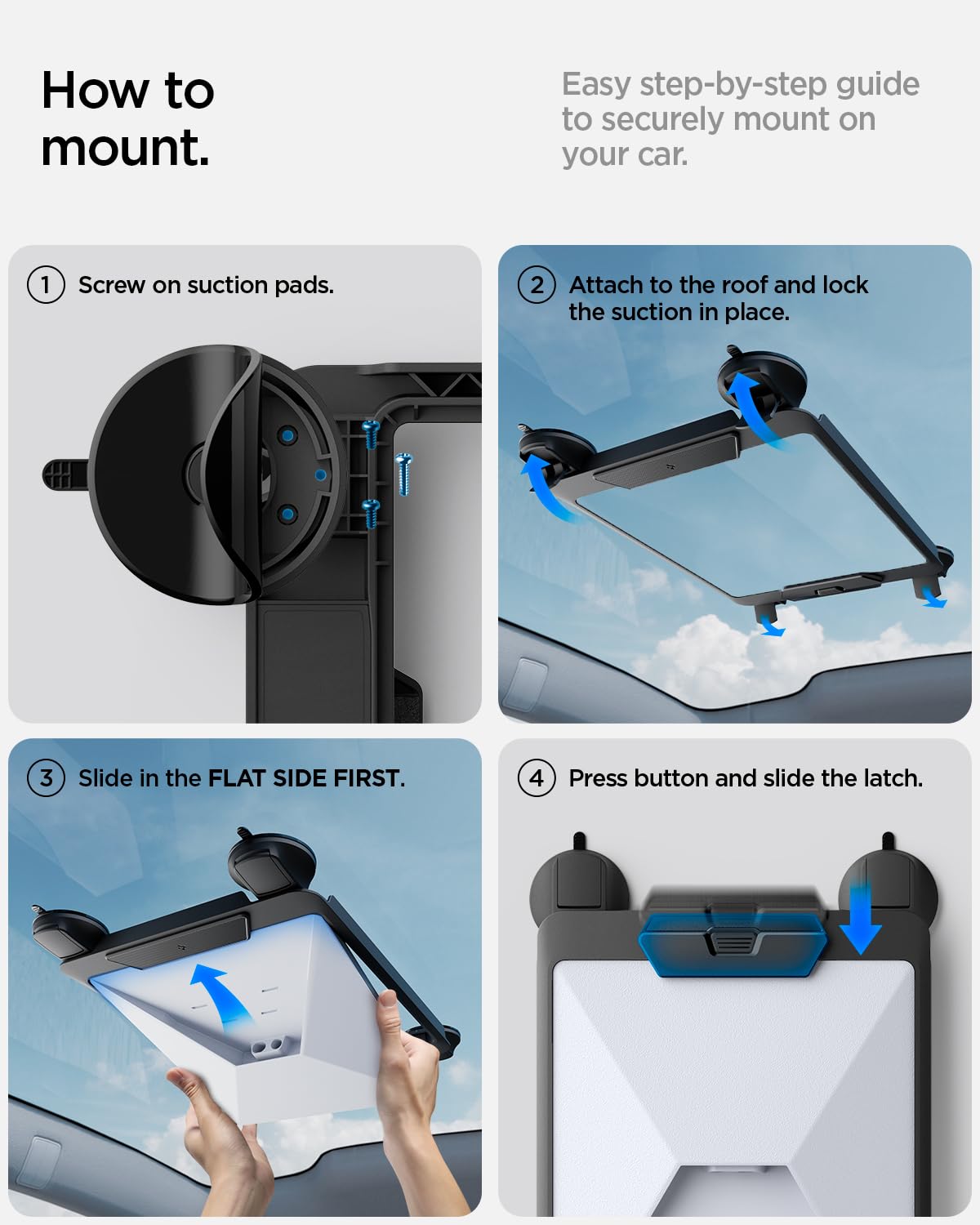 Spigen Starlink Mini Quick-Release Window Mount - Carbon Black - image 7
