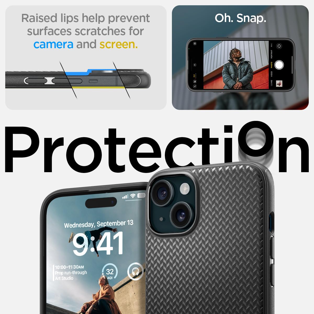 Spigen iPhone 15 / 14 Case Mag Armor MagFit - Matte Black - image 6