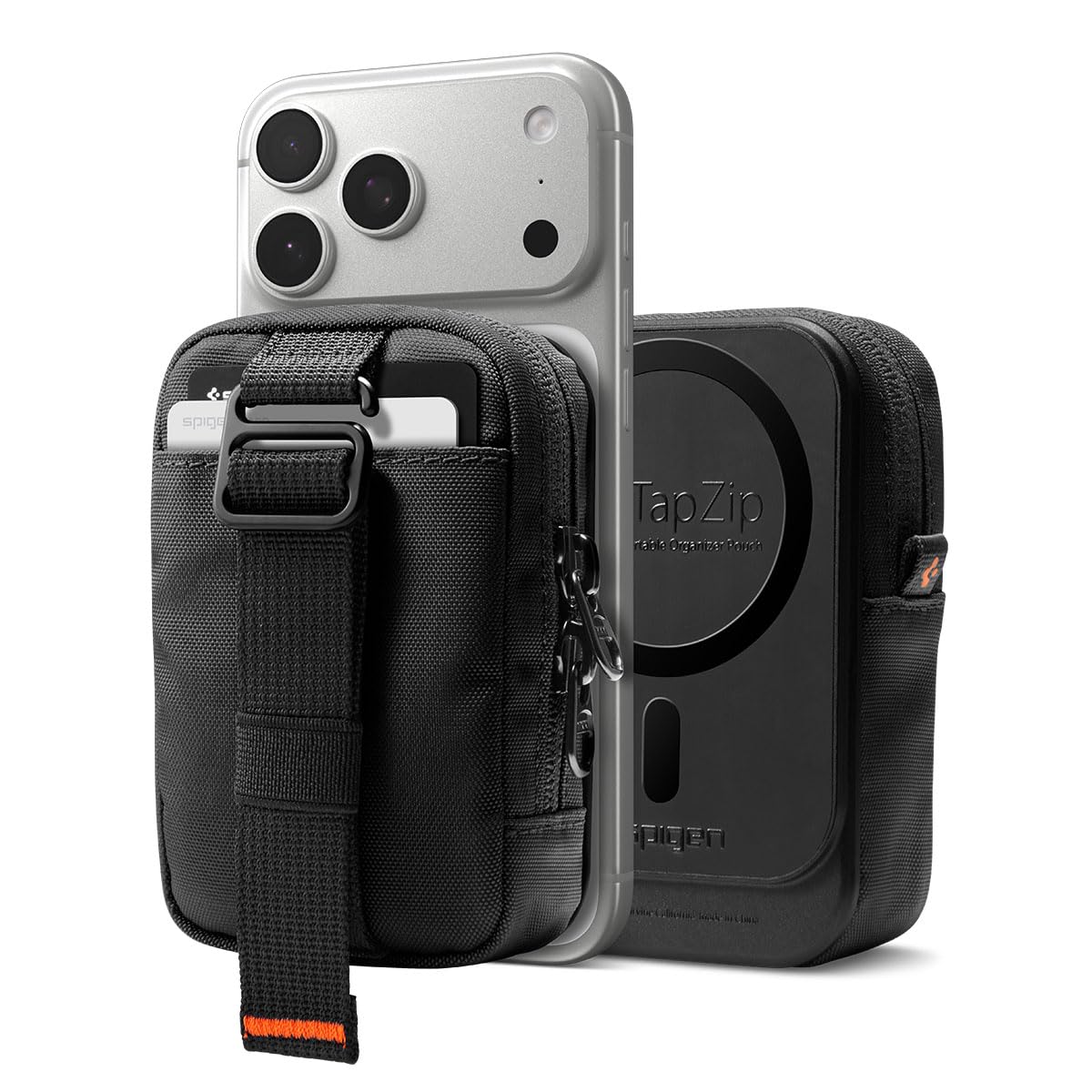 Spigen Tintap Zip 2 MagFit Magnetic Organizer Wallet - Black - image 1