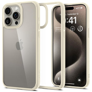 Spigen iPhone 15 Pro Case – Ultra Hybrid - Mute Beige - product image