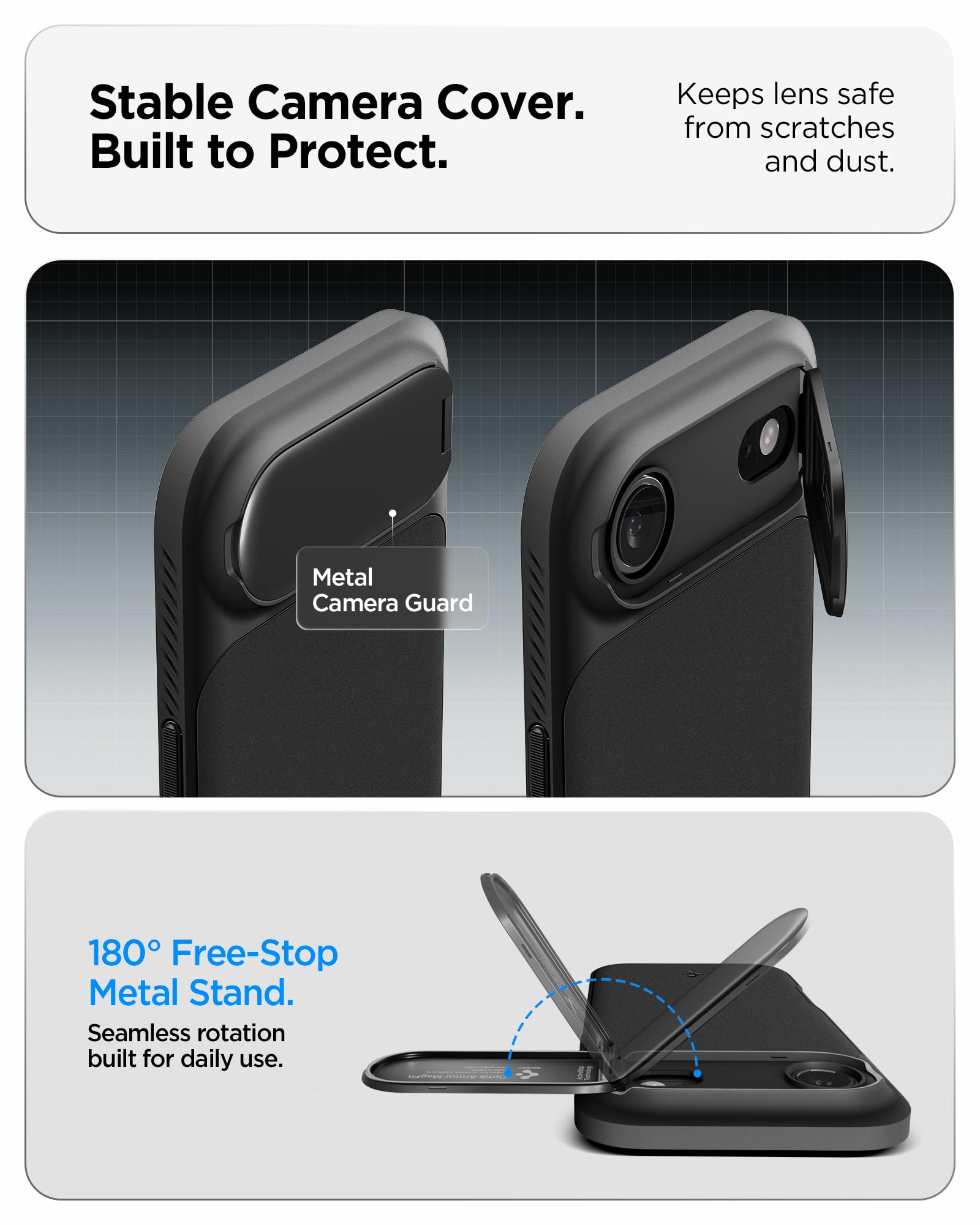Spigen iPhone Air Case Optik Armor MagFit - Black - image 5