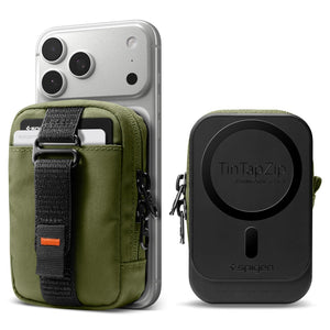 Spigen Tintap Zip MagFit Organizer Pouch - Olive Green - image 1