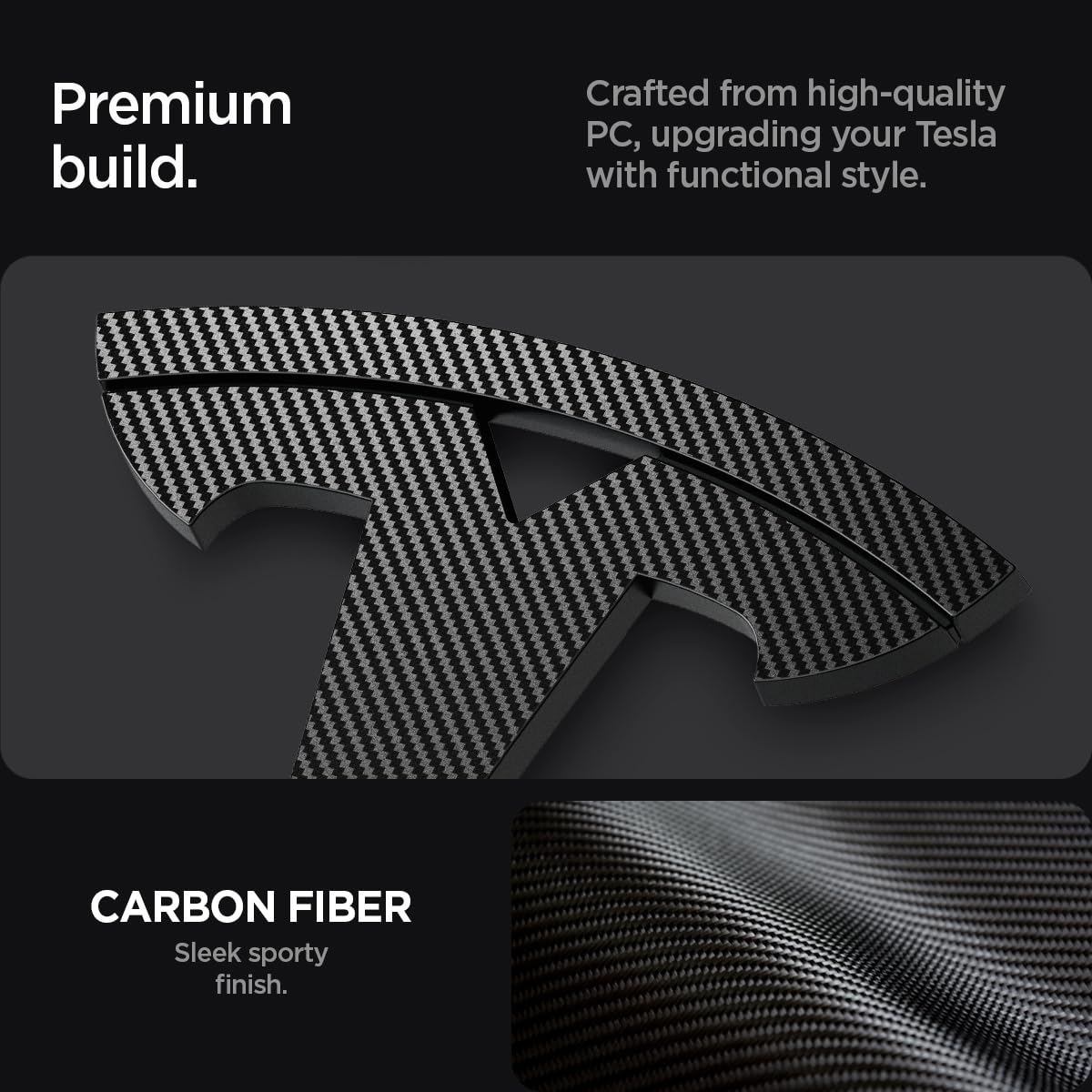 Spigen Tesla Model 3 Highland Front Emblem Cover - Carbon - image 9