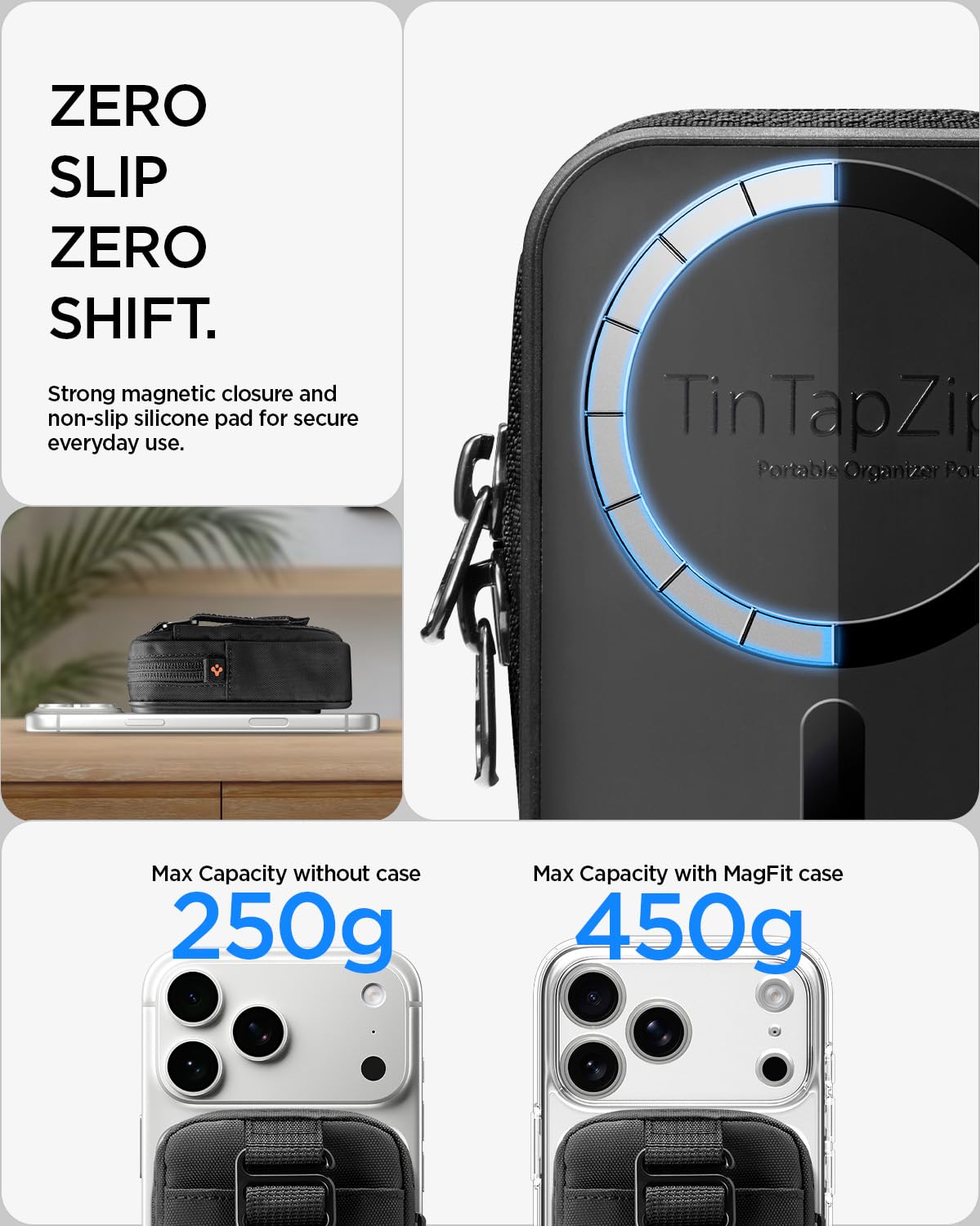 Spigen Tintap Zip 2 MagFit Magnetic Organizer Wallet - Black - image 6