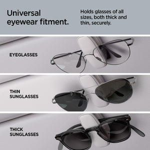 Spigen Car Visor Sunglasses Holder – SH100 Silicone Clip 2-Pack - Gray - image 7