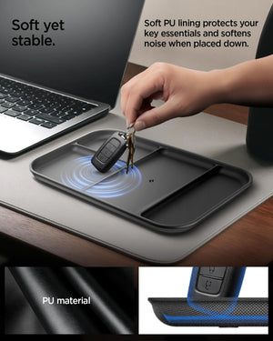 Spigen Sectional Valet Tray with Phone Stand - Black - image 4