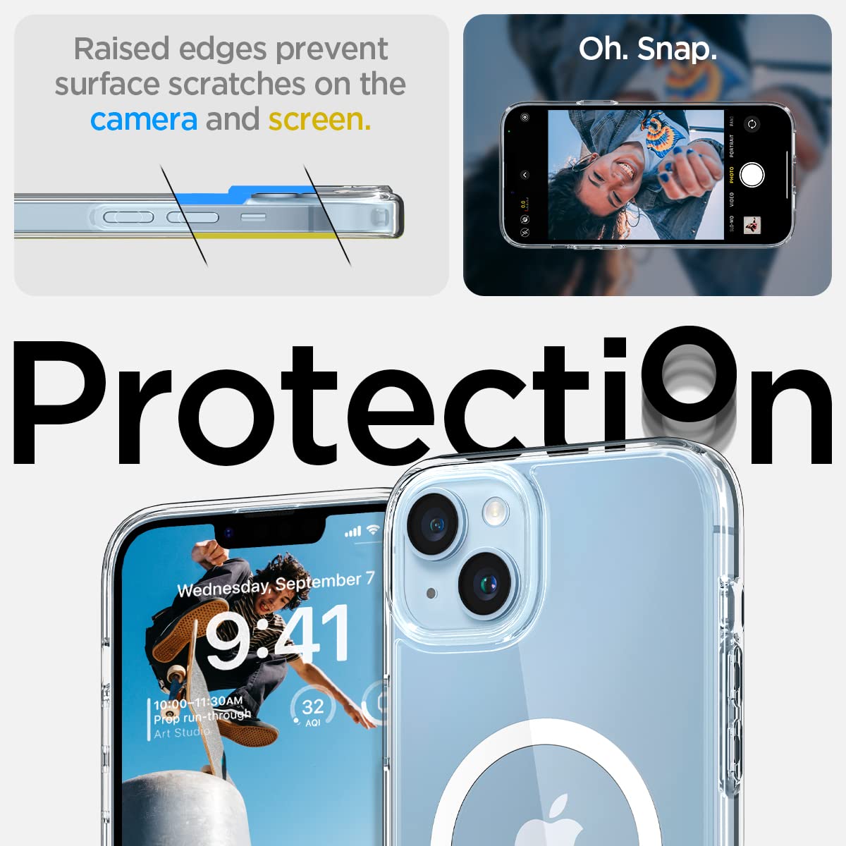 Spigen iPhone 14 Case Ultra Hybrid MagFit - iPhone 14 - White - image 5