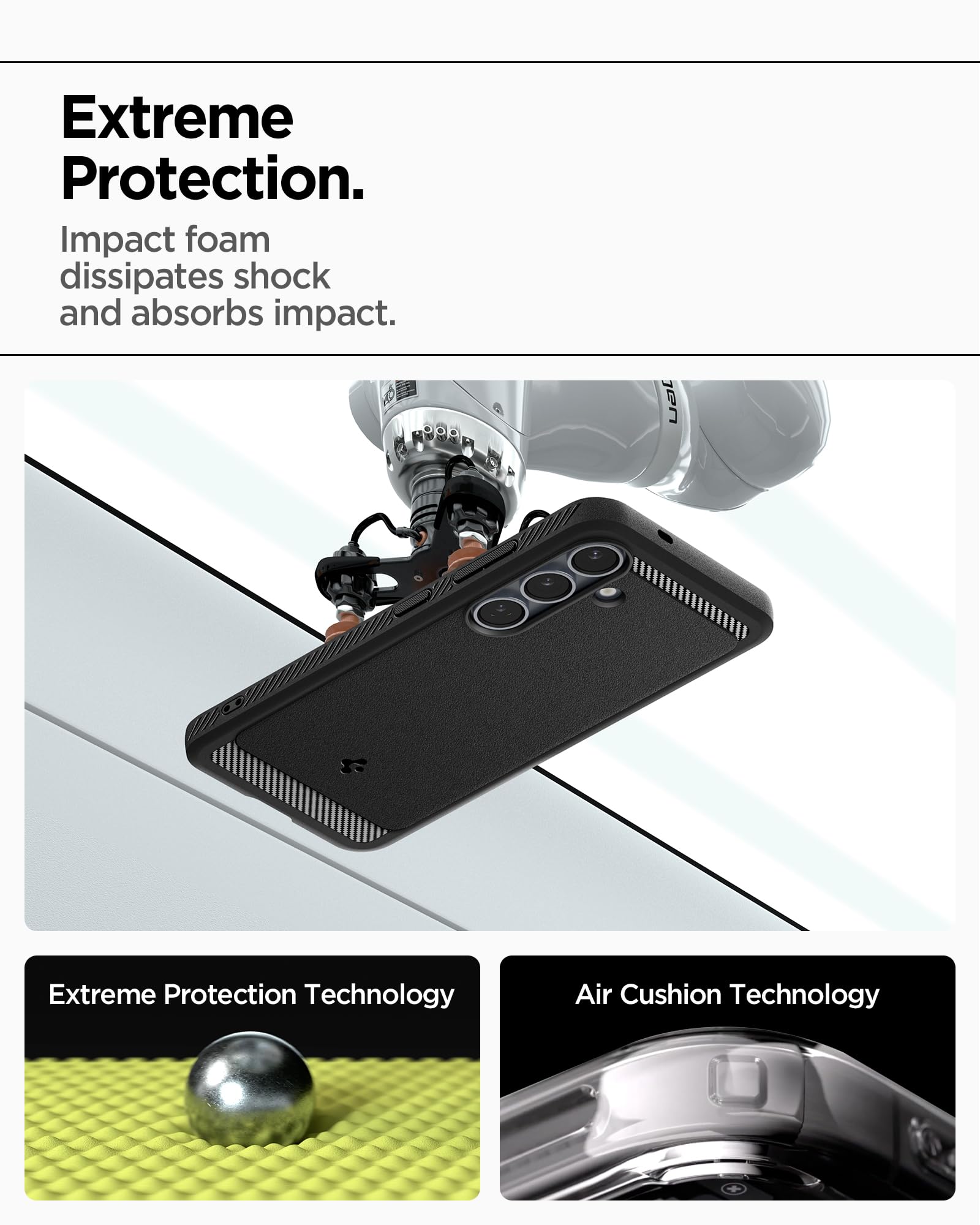 Spigen Galaxy S25 Plus Case - Rugged Armor MagFit - Matte Black - image 6