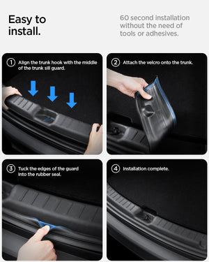 Spigen Tesla Model Y Juniper trunk sill guard view 7