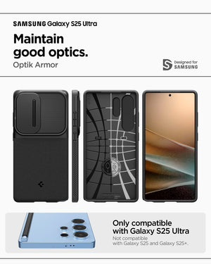 Spigen Galaxy S25 Ultra Optik Armor case - Black - image 2