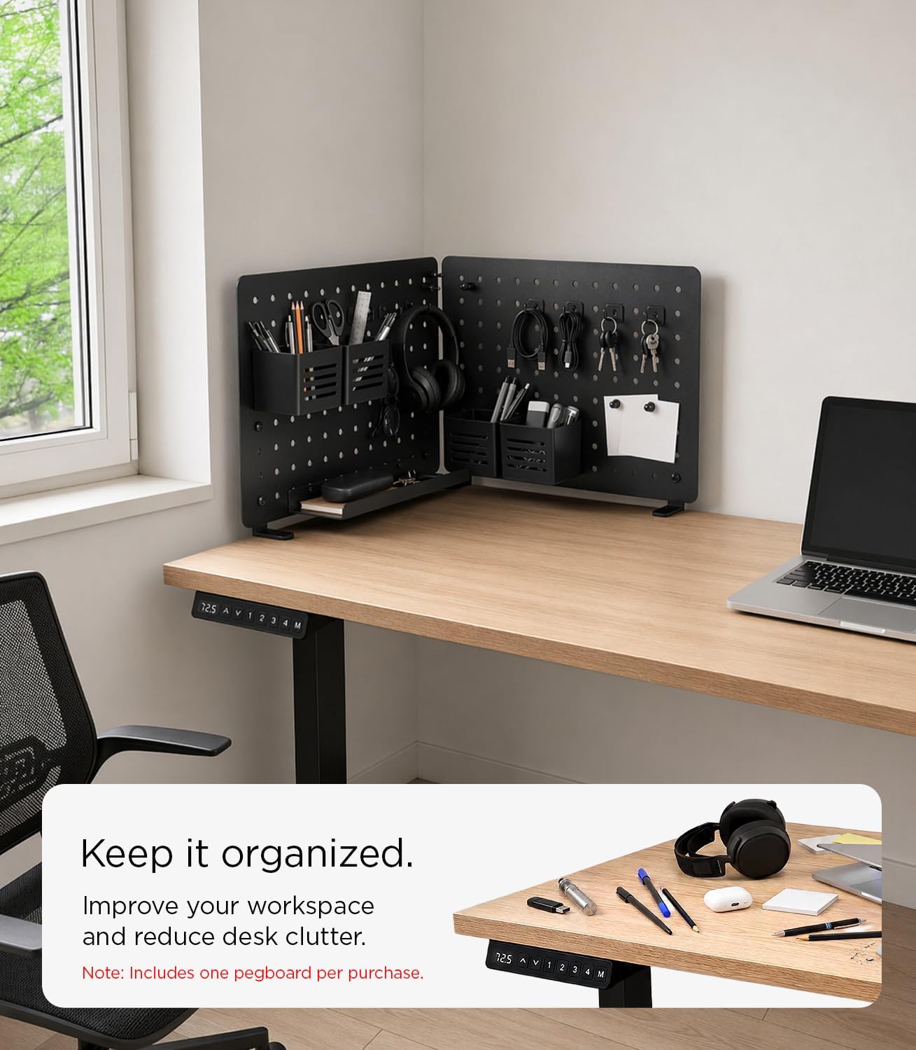 Spigen Clamp-on Desk Pegboard LD405 – Black – image 5 of 8
