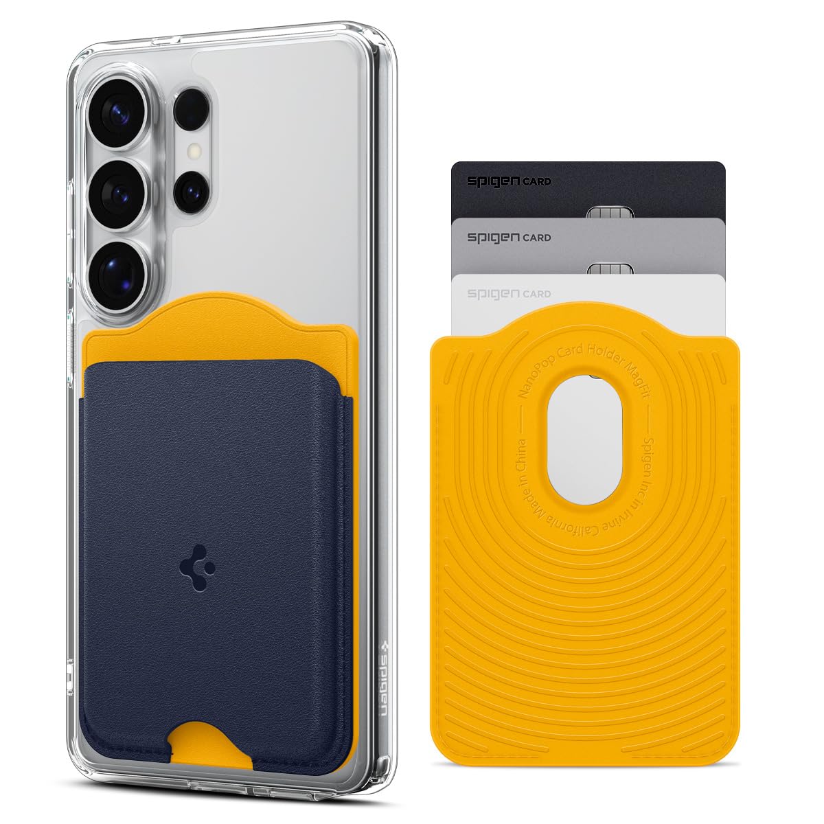 Spigen Nano Pop MagFit 3-Card Wallet - Blueberry Navy - image 1