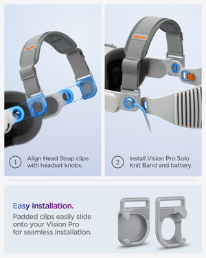 Spigen Apple Vision Pro head strap DR210 - Charcoal Gray - image 7