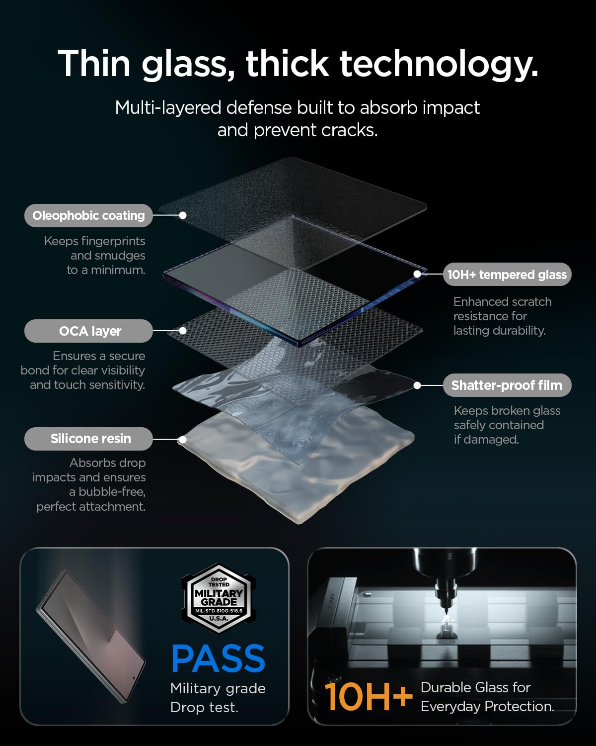 Spigen Galaxy Z Fold 8 Screen Protector GLAS.tR EZ Fit Pro (2 Pack) - Transparent - image 5