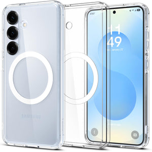Spigen Galaxy S25 Plus Case - Ultra Hybrid MagFit - Clear White - image 1