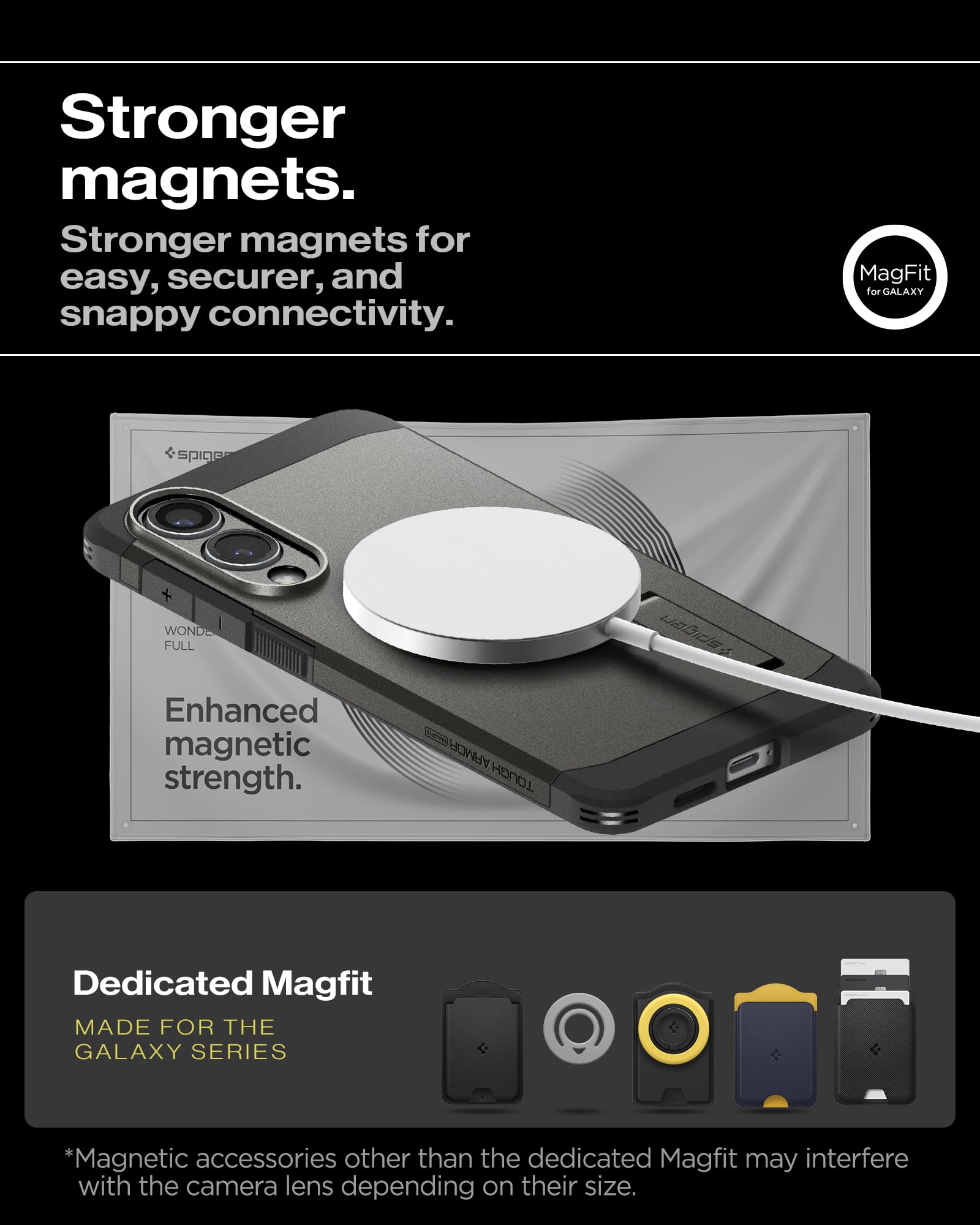 Spigen Galaxy S25 Edge Case Tough Armor MagFit - Gunmetal image 7