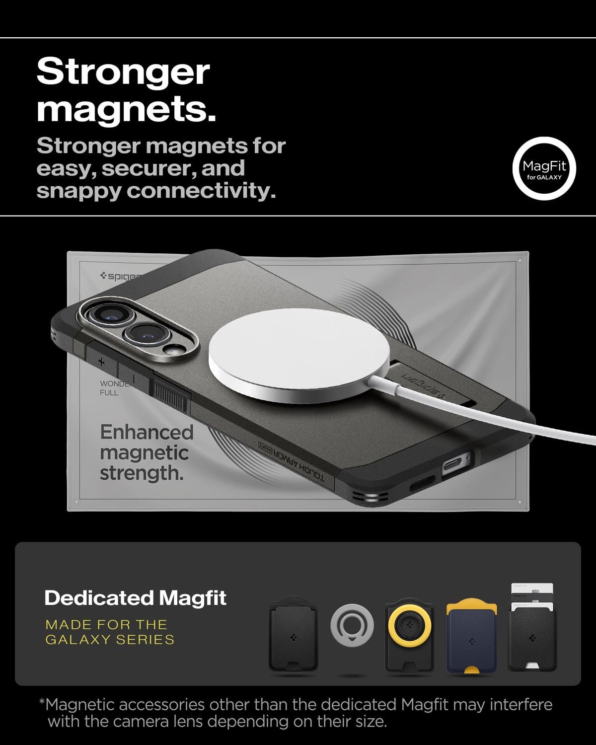 Spigen Galaxy S25 Edge Case Tough Armor MagFit - Gunmetal image 7