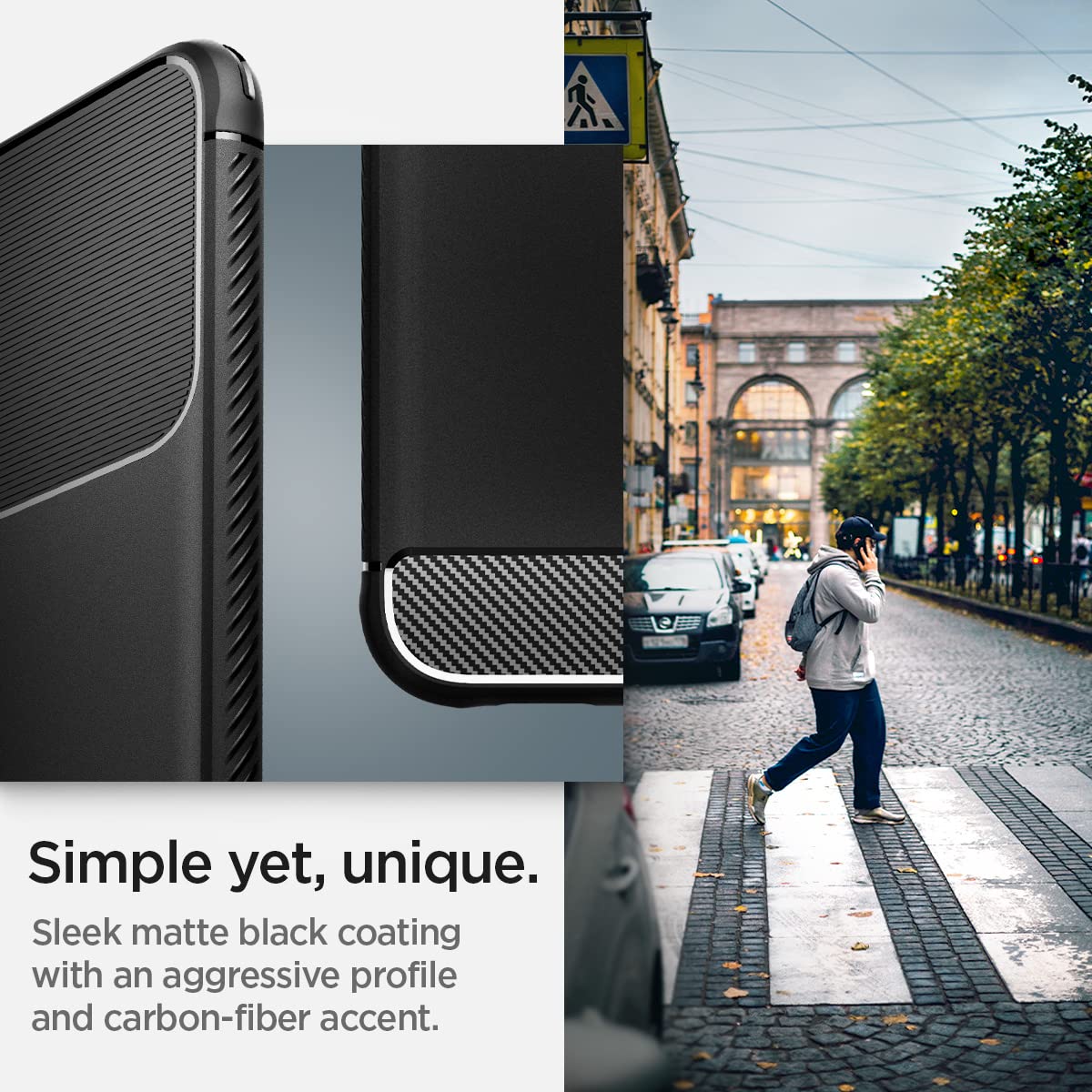 Spigen Rugged Armor Galaxy S22 Phone Case - Matte Black - image 5