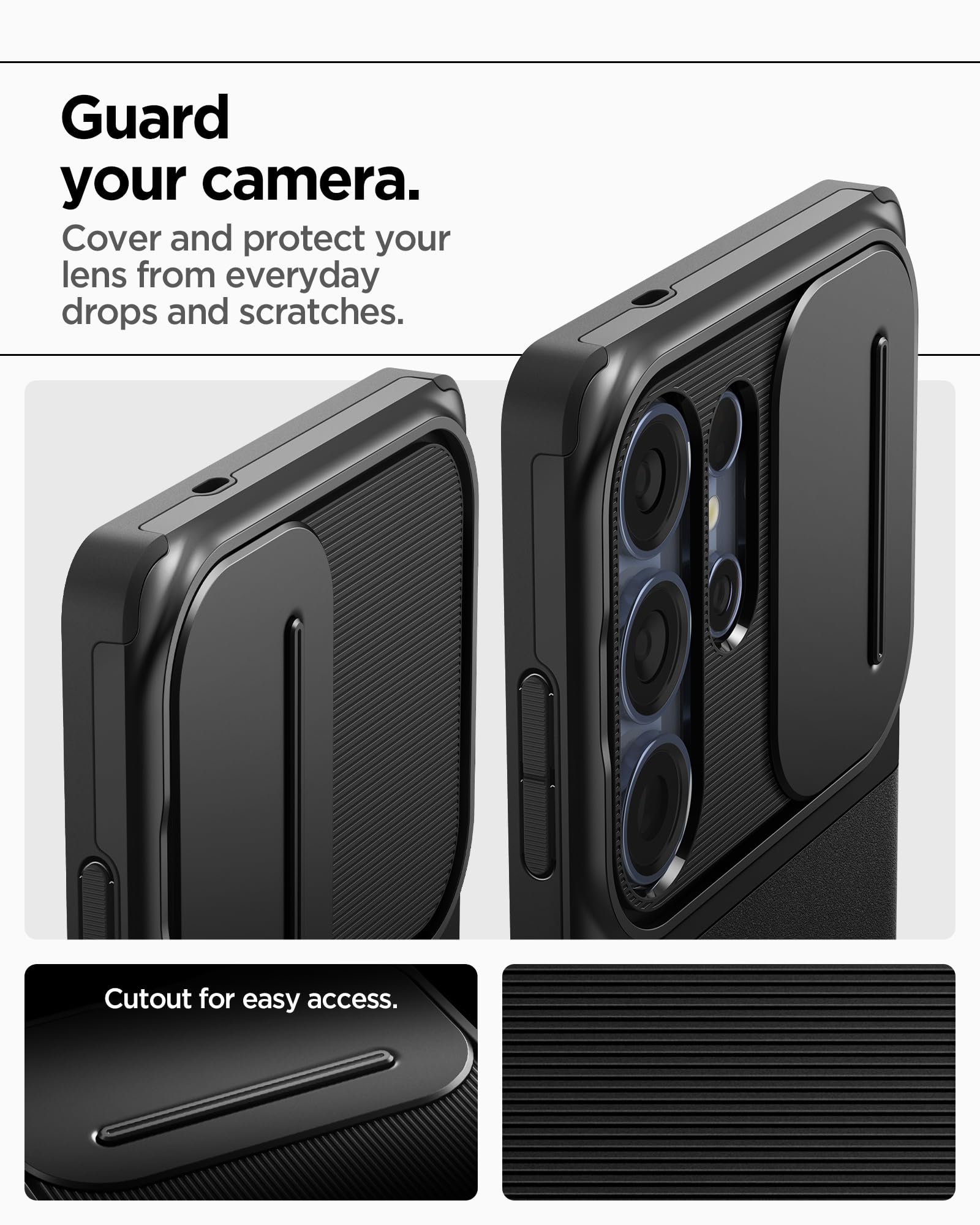 Spigen Galaxy S25 Ultra Optik Armor case - Black - image 4