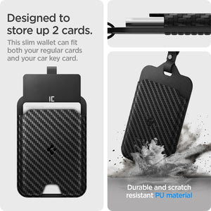 Spigen Universal EV Key Card Holder with Carabiners 2-Pack - Black - image 4
