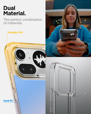 Spigen Nothing Phone 4a Pro Case - Ultra Hybrid - Crystal Clear - image 5