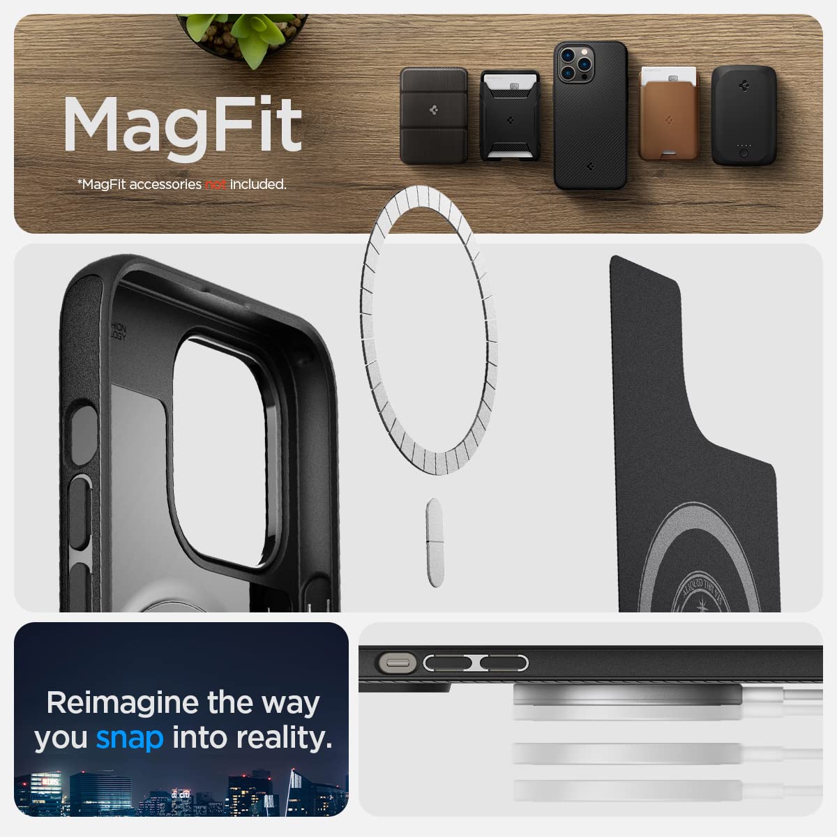 Spigen iPhone 14 Pro Max Case Mag Armor MagFit - Matte Black - image 6