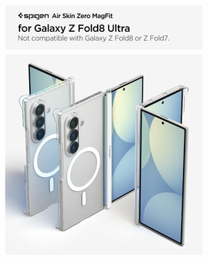 Spigen Galaxy Z Fold 8 Ultra Case Air Skin Zero MagFit - Clear White - image 4